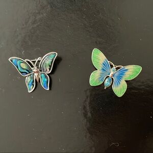 Colorful Butterfly Brooch Set